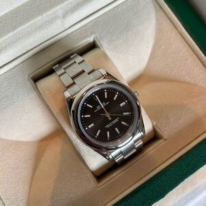 Stainless Steel Men's Watch - Black Dial- Quartz- New With Box